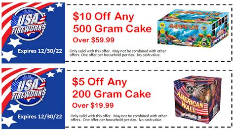 USA FIREWORKS - $10 Off Coupon - USA-Fireworks