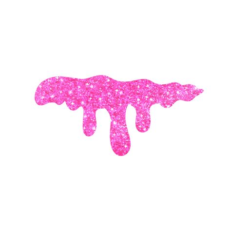 Hot Pink Glitter Dripping 13528635 PNG