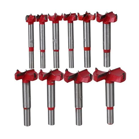 THGS 10Pcs Professional Forstner Drill Bit Set Woodworking Hole Saw ...