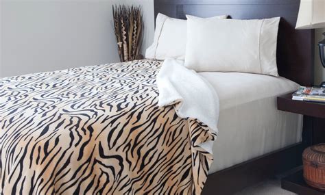 Animal-Print Fleece Blankets | Groupon Goods