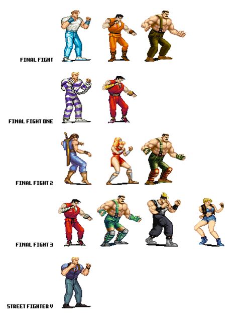 Final Fight Playable Characters by dollarcube on DeviantArt