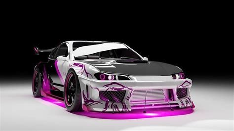 Nissan Silvia s15 custom 3D model rigged | CGTrader