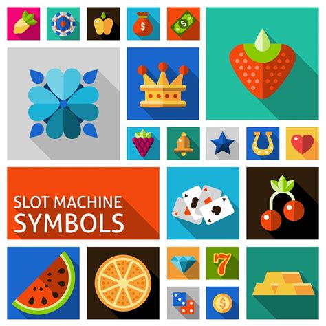 Slot machine symbols set 461532 Vector Art at Vecteezy