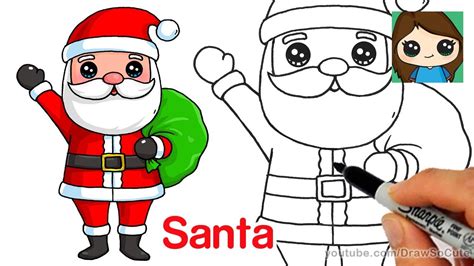 Santa Claus Drawing For Kids at PaintingValley.com | Explore collection ...