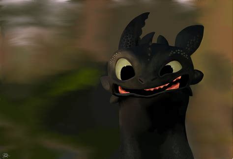 ArtStation - Toothless, smile!