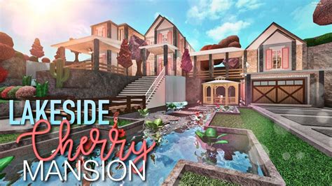 Lakeside Cherry Blossom Mansion || Welcome to Bloxburg - YouTube