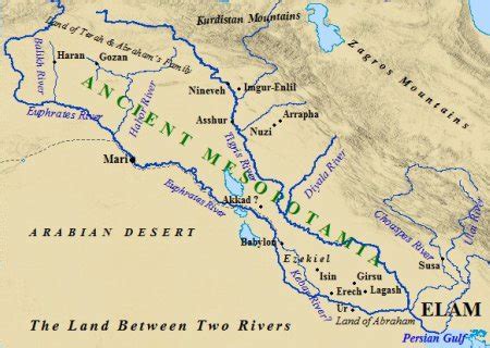 Zagros Mountains Mesopotamia Map