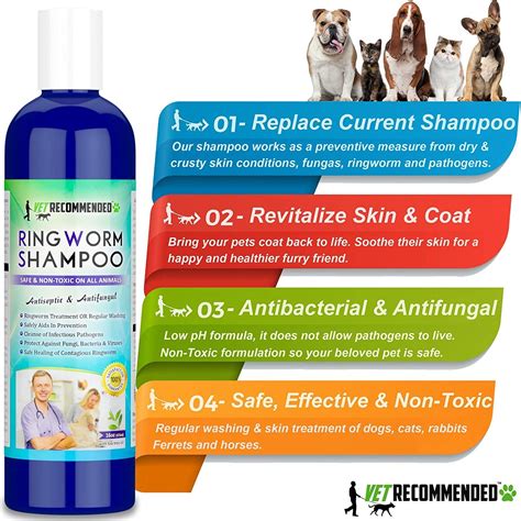 Medicated Dog Shampoo for Ringworm - 16oz/473ml — Vet Recommended