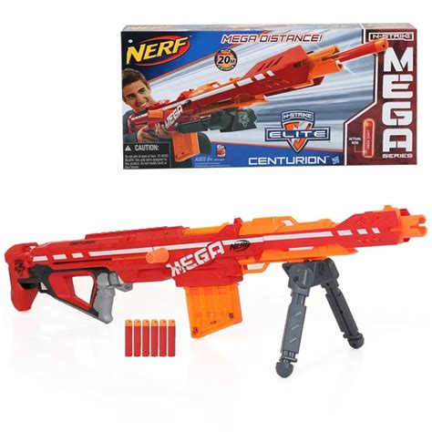 Licensed Nerf N Strike ELITE MEGA Centurion Blaster Toy Gun with 5 Mega ...