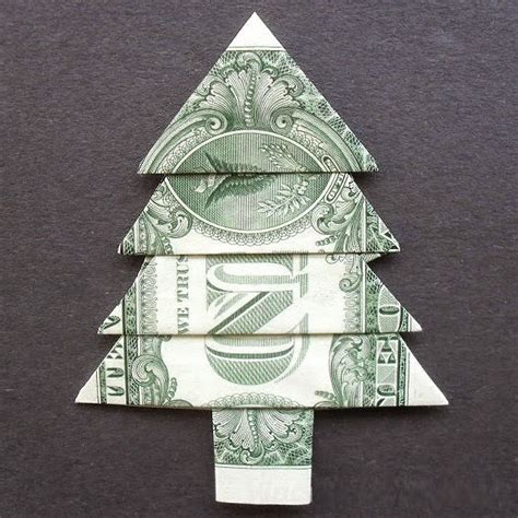 dollar bill origami christmas ~ easy arts and crafts ideas