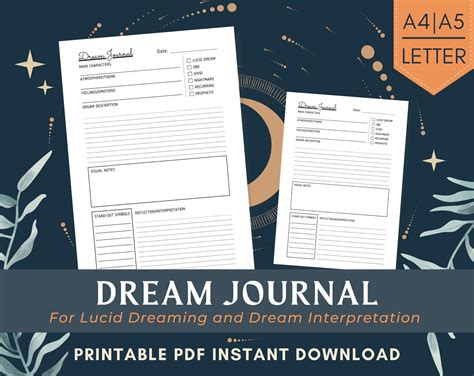 Dream Journal Template