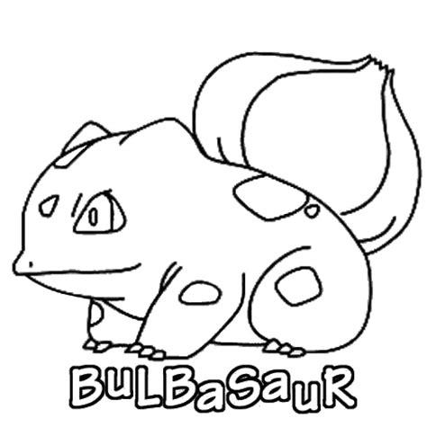 Bulbasaur Coloring Pages - Free Pokemon Coloring Pages