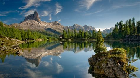 lake, Rock, Mountain, Landscape, Canada Wallpapers HD / Desktop and ...