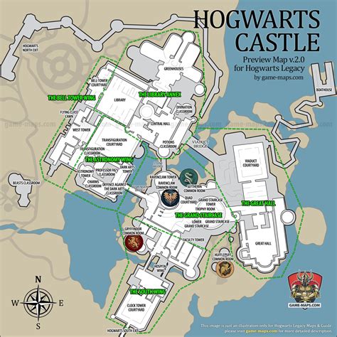 Hogwarts Map Hogwarts Legacy - Image to u