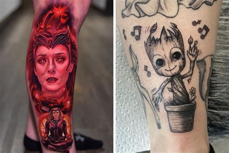 93 Marvel Tattoos To Bring Out Your Inner Superhero | Bored Panda