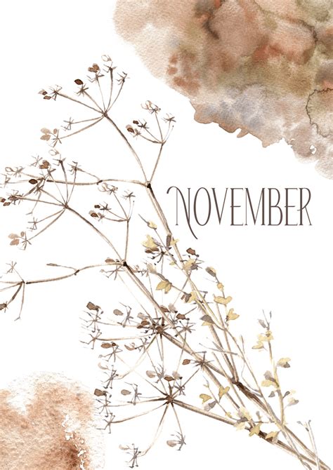 Free Printable November Cover Pages For Bullet Journal - The Clever ...