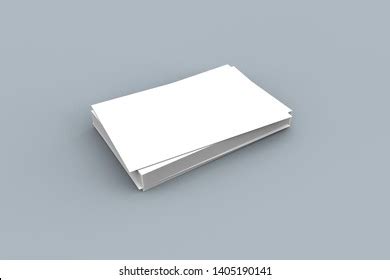 Mockup Blank White Business Card On Stock Illustration 2230517001 ...