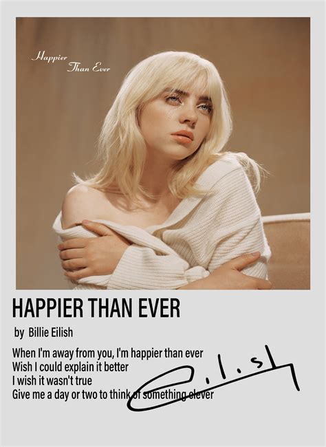 Billie Eilish Happier Than Ever Poster sold by BilHarvey | SKU 41941238 ...