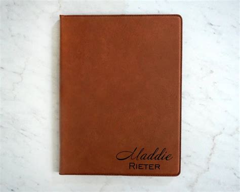 Engraved Leather Portfolio, Personalized Portfolio, Personalized ...