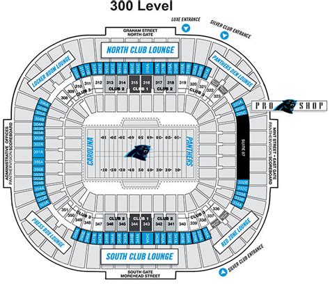 Panthers Stadium Seating Chart Club Seats