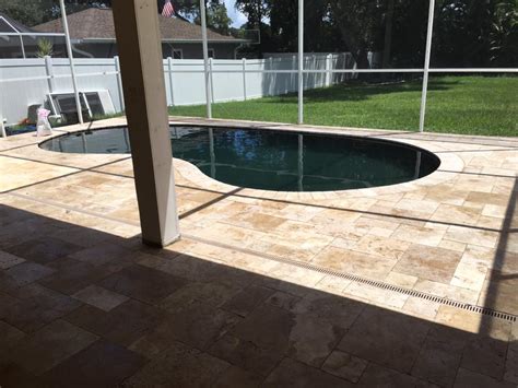 Travertine Pool Decks and Patio Options