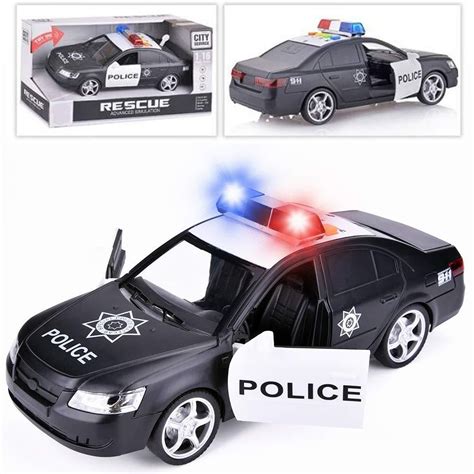 Liberty Imports Friction Powered Police Car 1:16 Kids Plastic Toy ...