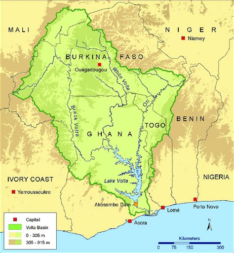 Volta River Africa Map - Australia Map