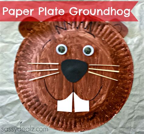 Groundhog Paper Plate Craft For Kids - Crafty Morning