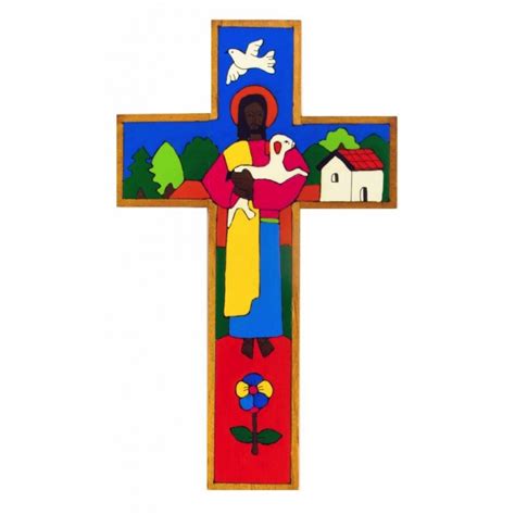 25cm Traditional Good Shepherd Cross