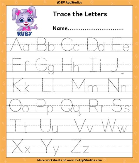 Free Printable Abc Tracing Worksheet - FREE PRINTABLE TEMPLATES