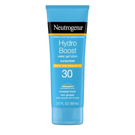 Neutrogena Hydro Boost Moisturizing Sunscreen Lotion, SPF 30, 3 fl. oz ...