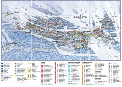 Hotels of Courchevel 1850 ski resort in France