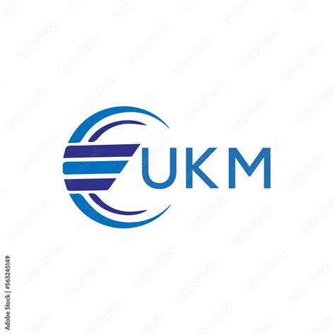 UKM letter logo. UKM blue image on white background. UKM vector logo ...