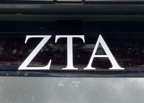 Greek Sorority Fraternity Decal Letters Custom White Greek for Car ...