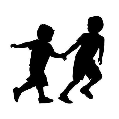 Amazon.com: Boys Running 2 (Children Silhouette Decals) : Home & Kitchen