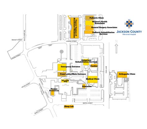 Hospital Map - Jackson County Memorial Hospital