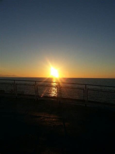 Sunset on the ferry