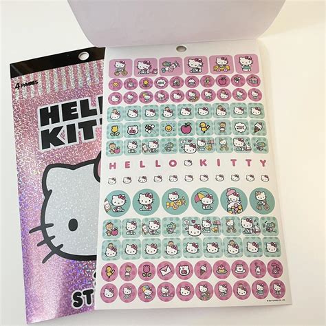 Hello Kitty Pink Stickers | Depop