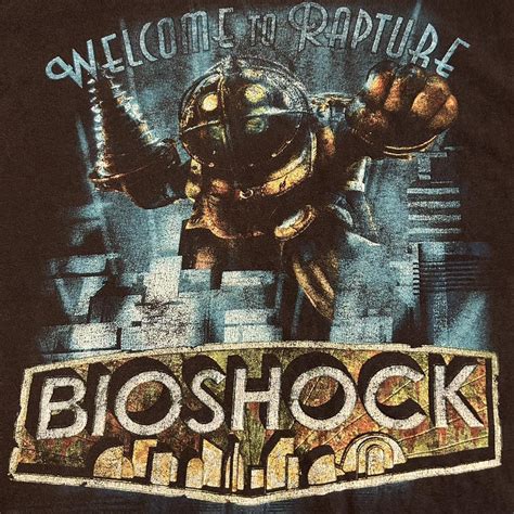 RARE Bioshock “Welcome to Rapture” promo tee.... - Depop