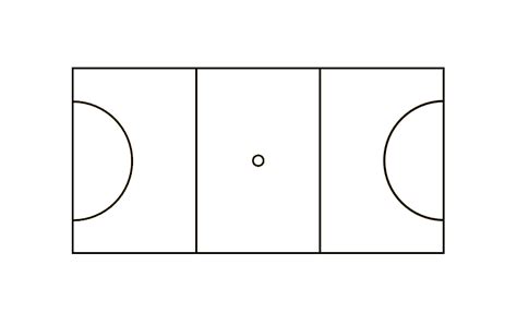 Printable Netball Court