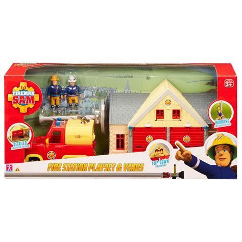 Fireman Sam Fire Station Playset & Venus | Toys & Games - B&M