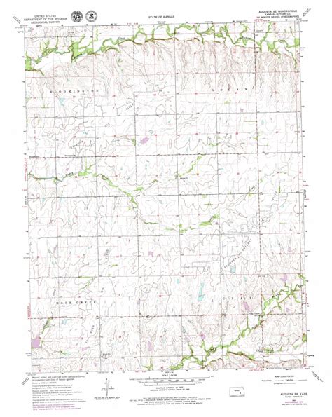 Augusta Se topographic map, KS - USGS Topo Quad 37096e7