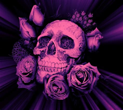 Purple Skull Wallpapers - Wallpaper Cave