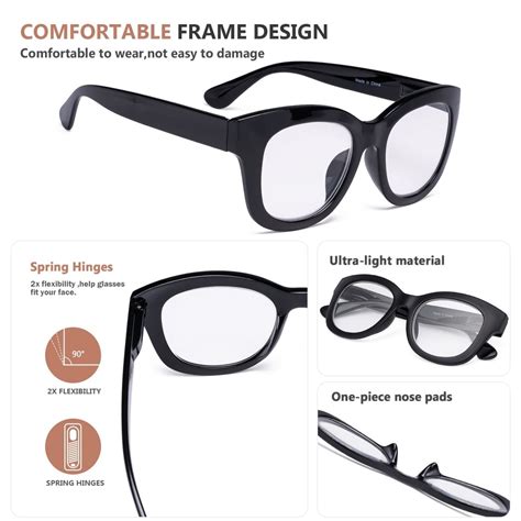 Oversized Retro Reading Glasses for Women – eyekeeper.com