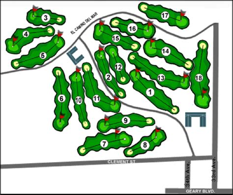 Lincoln Park Golf Course Map • mappery