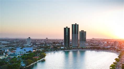 cityscape, waterfront, sky, drone shot, buildings, campina grande ...