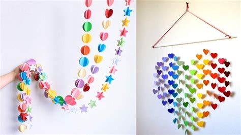 Diy Paper Crafts Easy Wall Hanging - teachcreativa.com