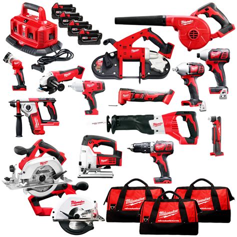 Milwaukee 2695-15 M18 18-Volt Cordless Power Lithium-Ion 15-Tool Combo ...