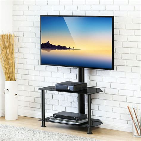 FITUEYES Swivel Floor TV Stand With Mount Height Adjustable for 32 50 ...