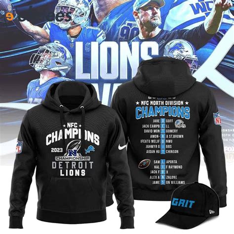 Lions 2023 NFC Championship Hoodie Jogger Combo